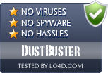 DustBuster is free of viruses and malware.