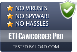 ETI Camcorder Pro is free of viruses and malware.