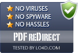 PDF reDirect is free of viruses and malware.