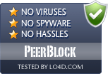 PeerBlock is free of viruses and malware.